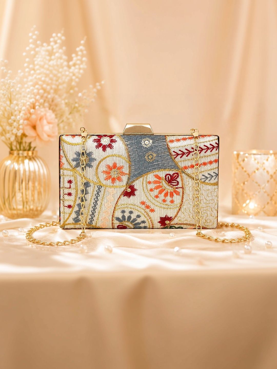 Rapid Costore Embroidered Box Clutch-picture-56
