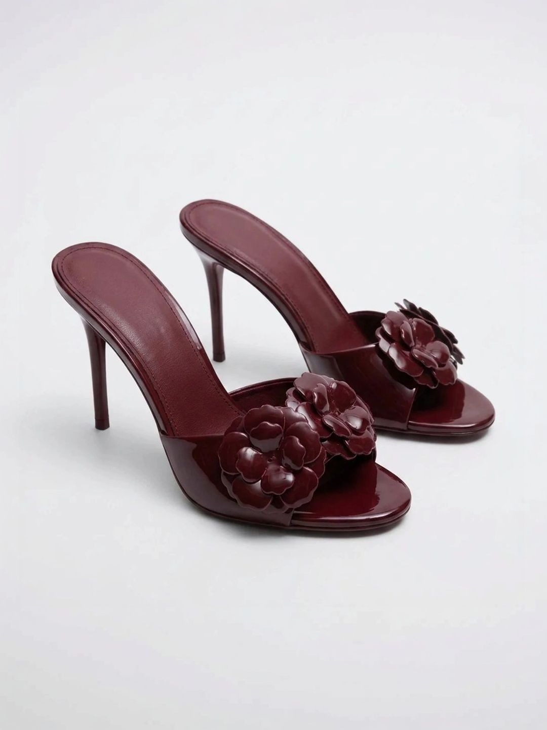 Ozzaro Textured PU Party Stiletto Mules-picture-53