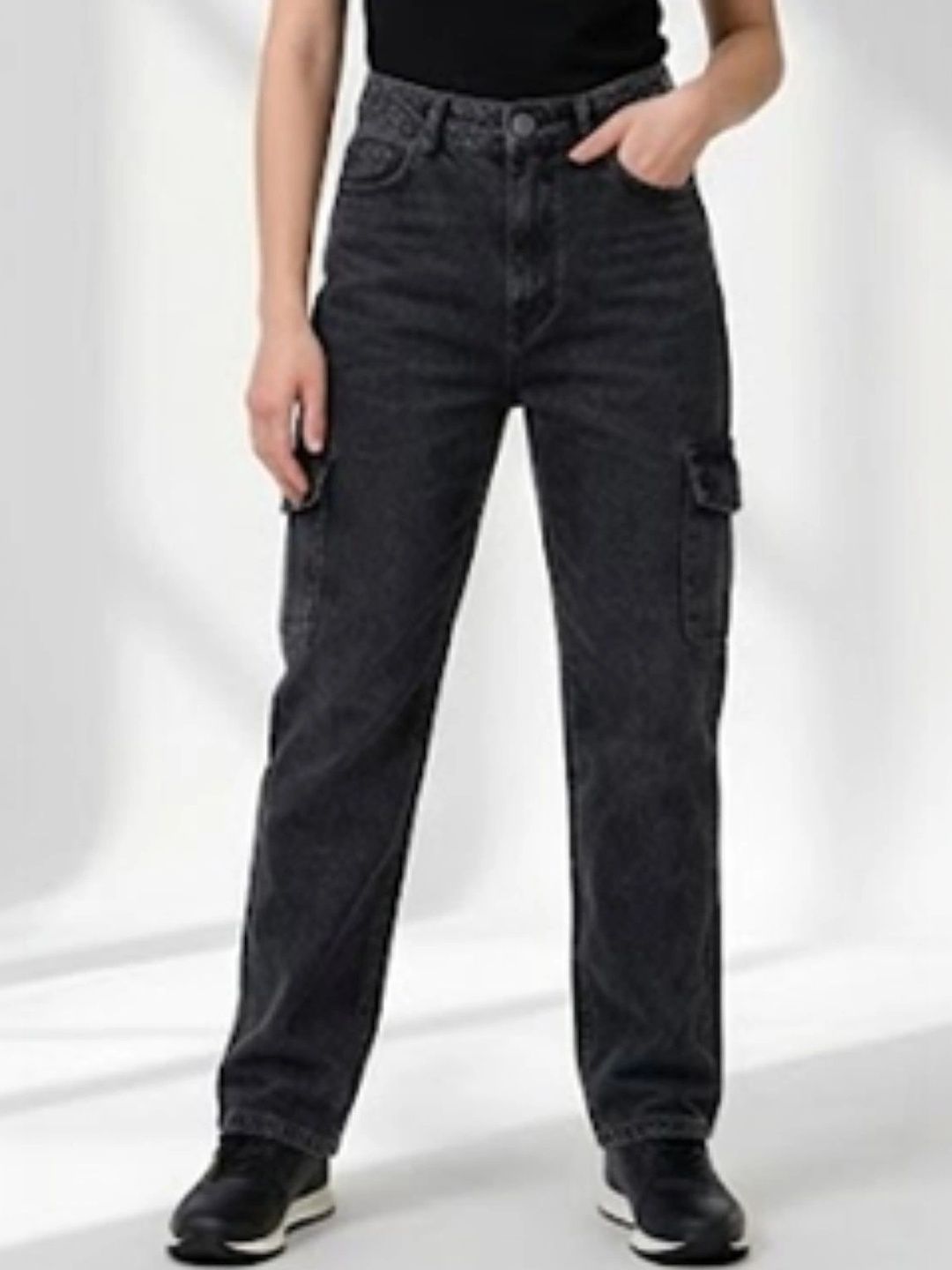 Metronaut Women Classic High-Rise Cargos Trousers-picture-39