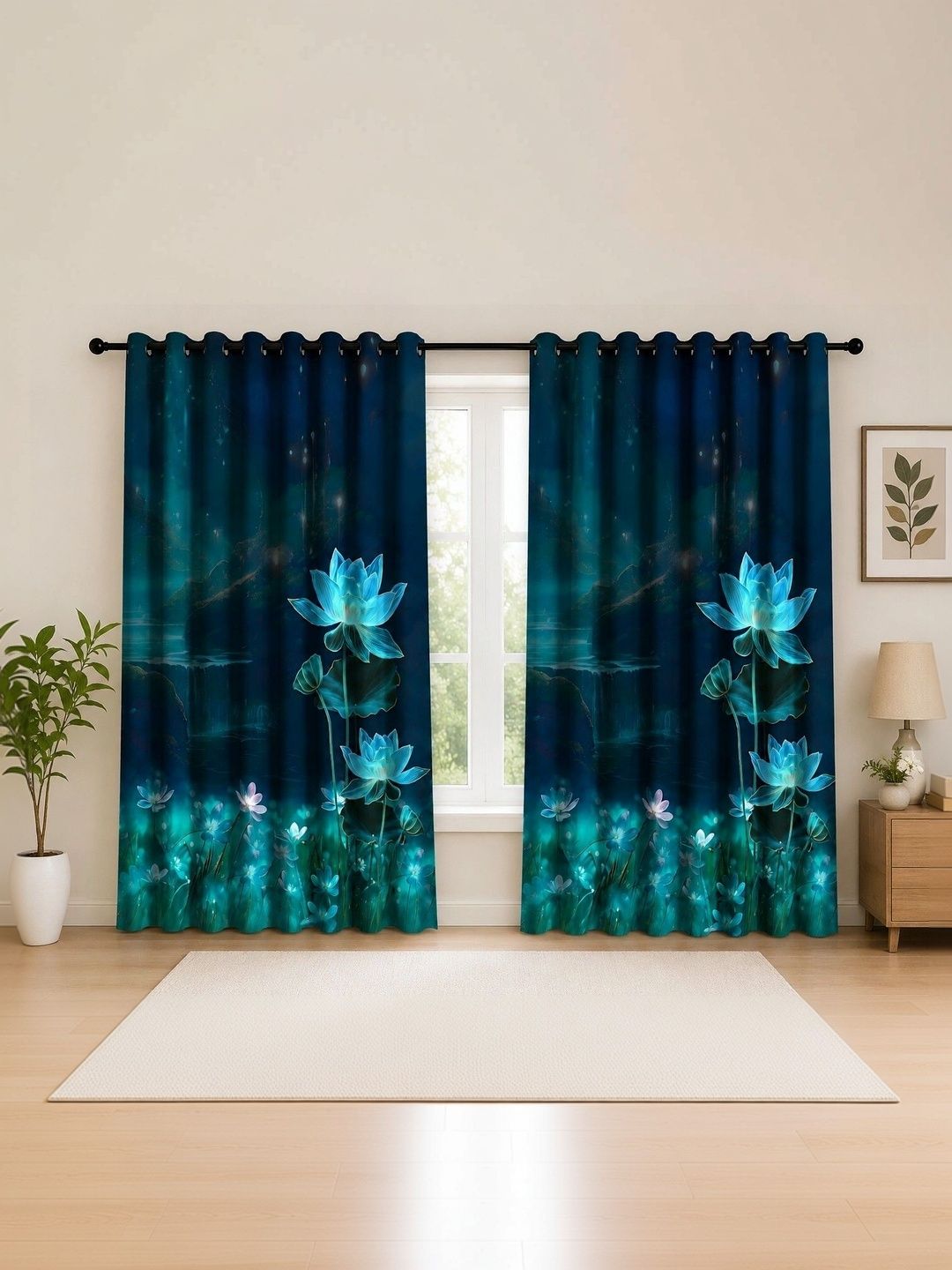 VRINDAKUL Blue Floral Window-picture-16