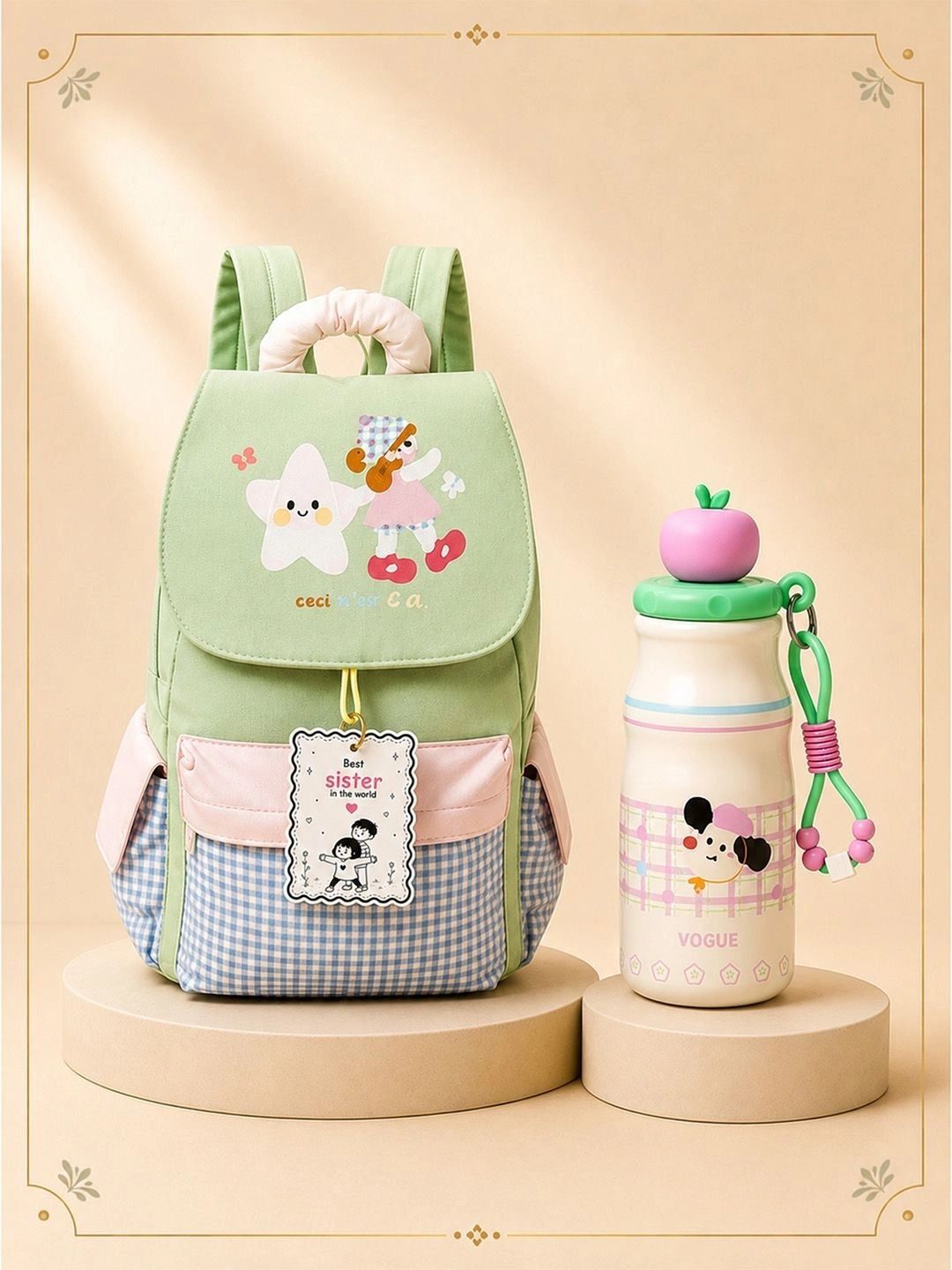 Little Surprise Box 3-Pcs Backpack Water Bottle With Rakhi Home Gift Set-picture-40