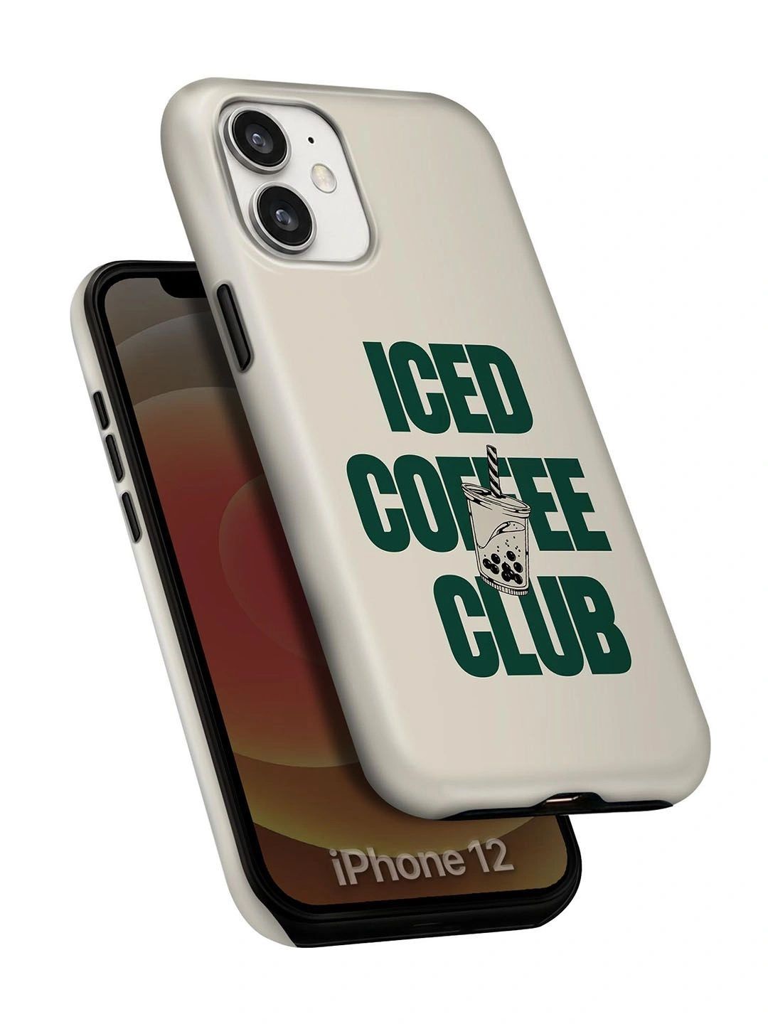 QRIOH Typography Printed iPhone 12 Back Case Mobile Accessories-image-36