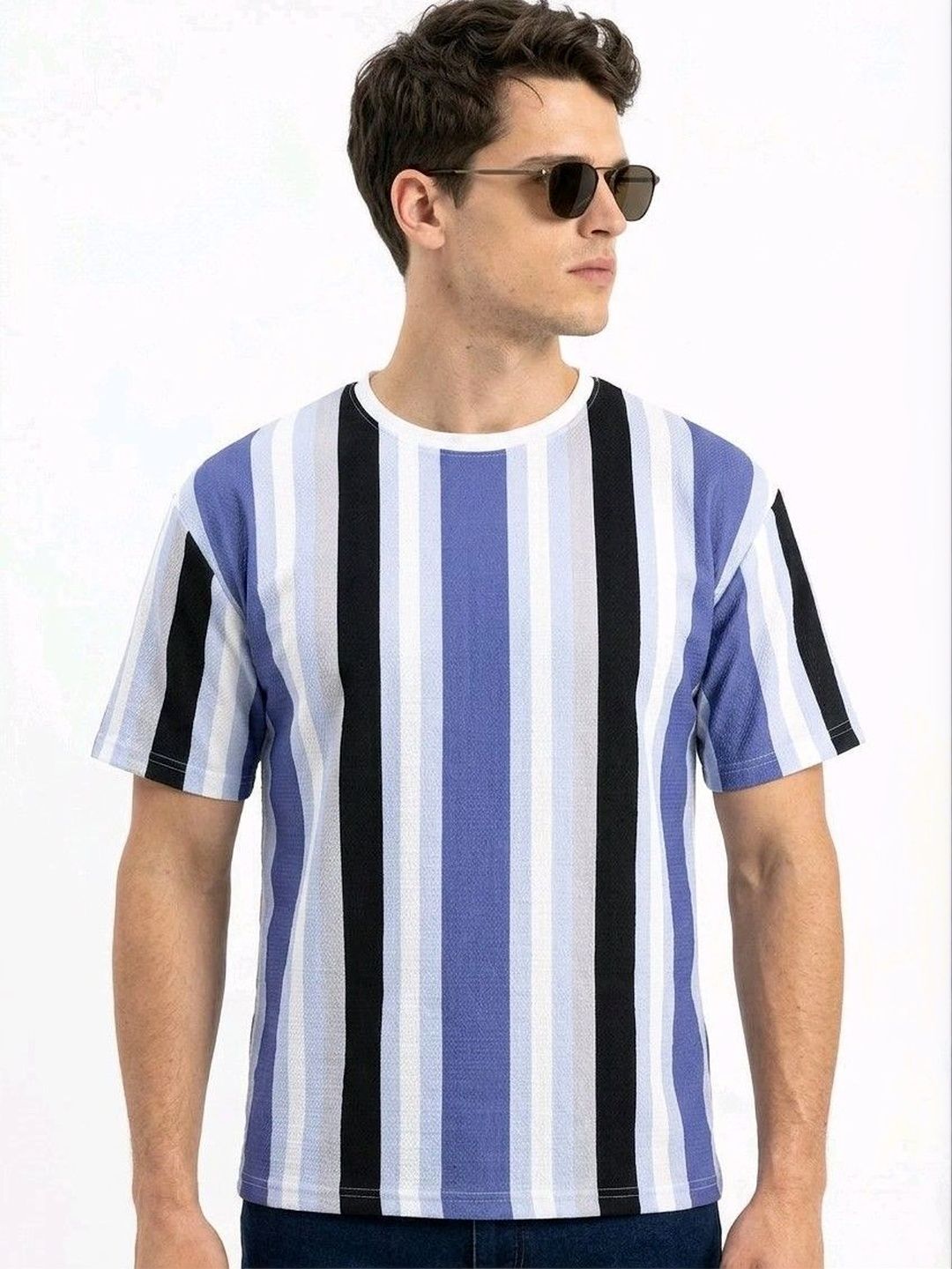 Metronaut Men Striped Pure Cotton T-shirt-picture-10