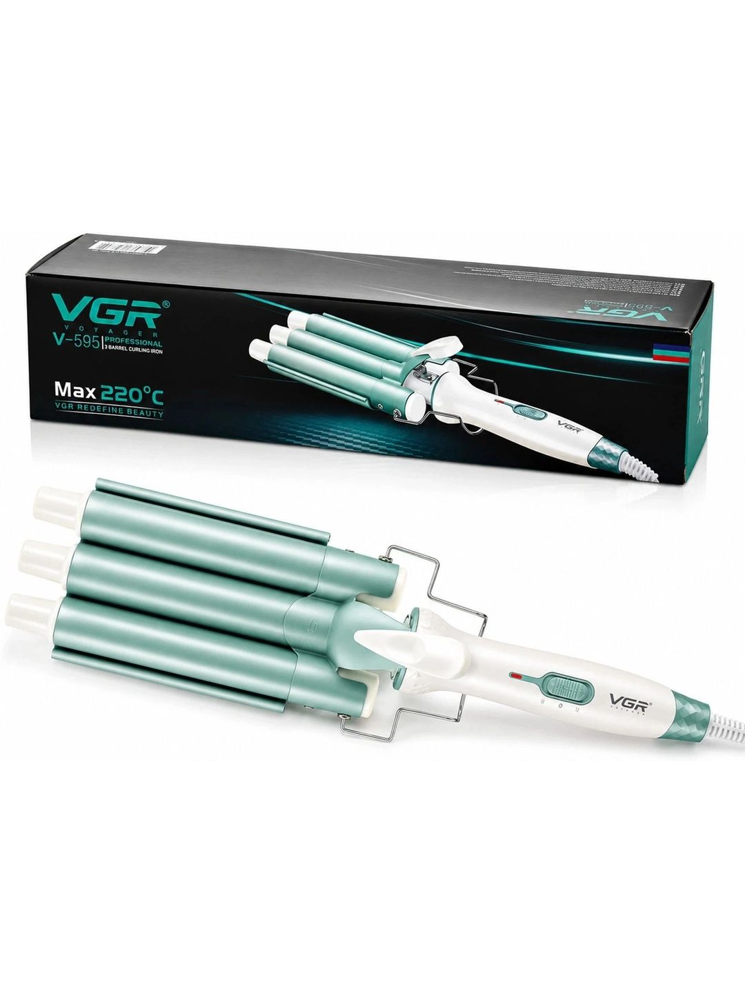 VGR V-595 Professional 3 Barrel Electric Hair Curler-picture-23