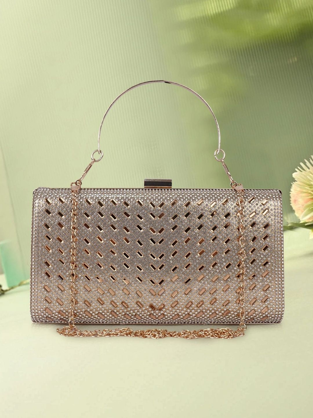 Lancer Textured Embellished Box Clutch-picture-11