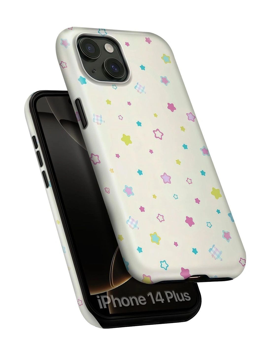 QRIOH Geometric Printed iPhone 14 Plus Back Case Mobile Accessories-picture-10