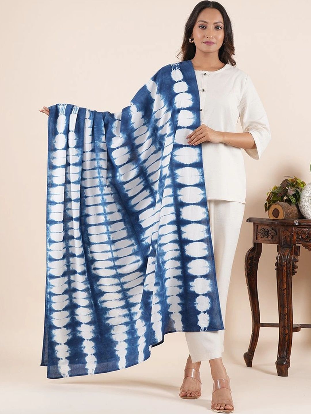 Style Shoes Dyed Pure Cotton Tie and Dye Dupatta-picture-26