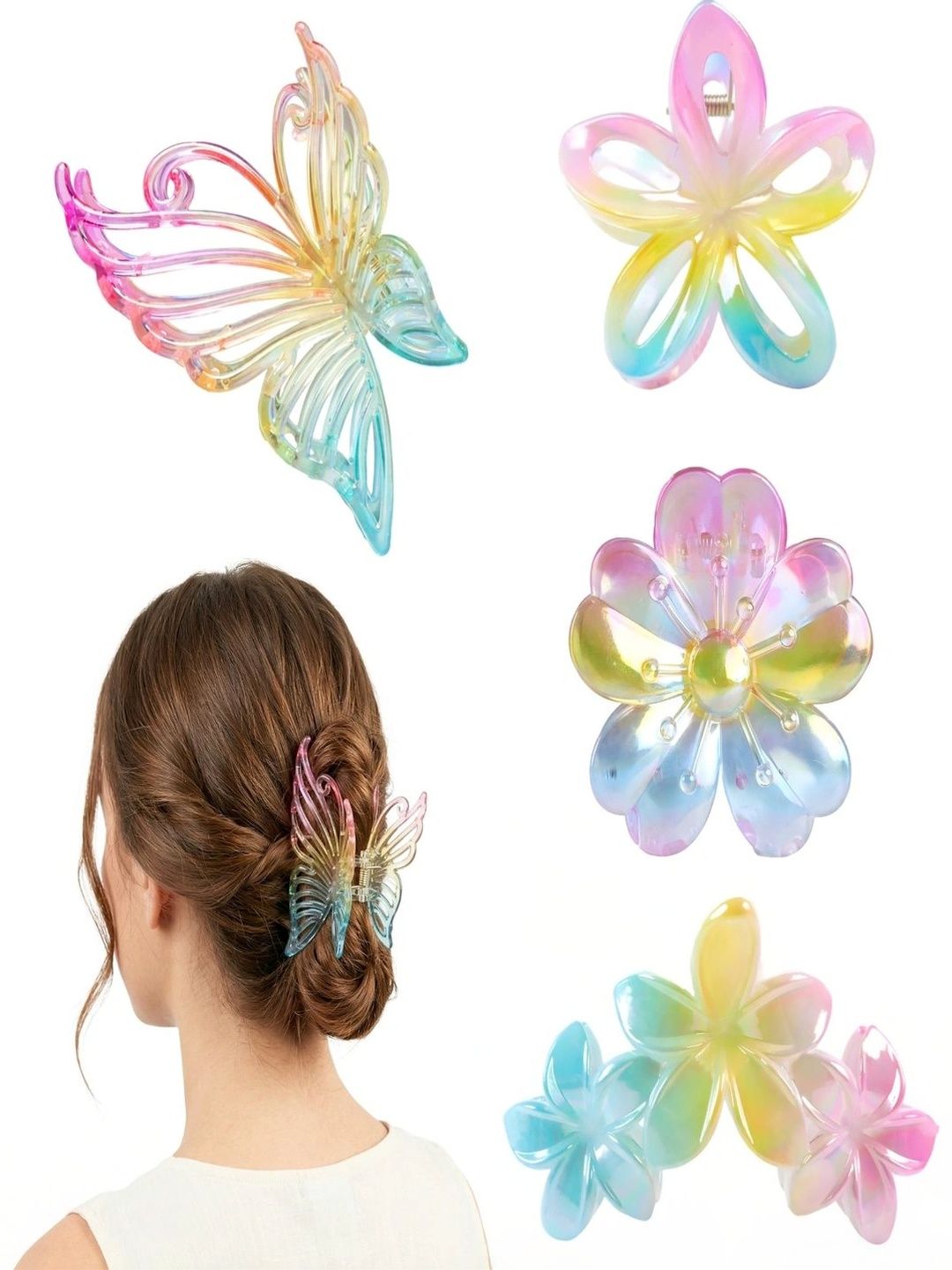 ANNA CREATIONS Women Set of 4 Claw Clip-image-42