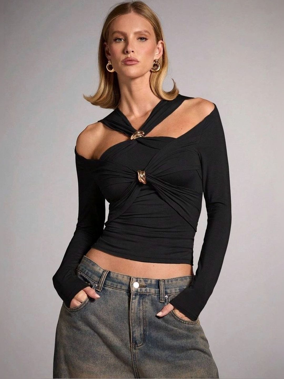 LULU & SKY Off-Shoulder Twisted Top-picture-35