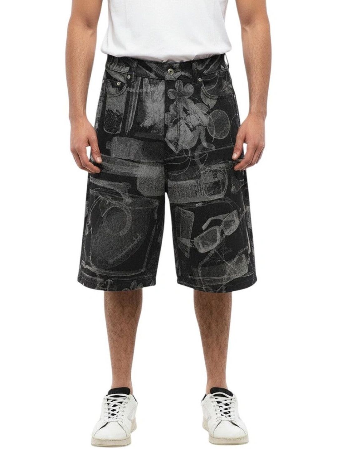 Off-White Men Printed High-Rise Shorts-picture-19
