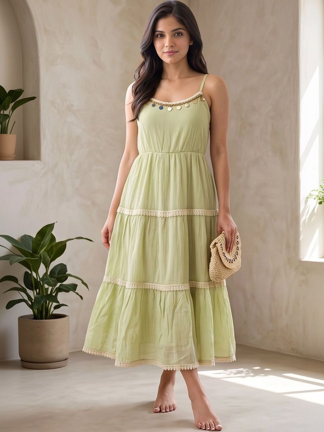 MASK Ruffled A-Line Midi Dress-picture-22
