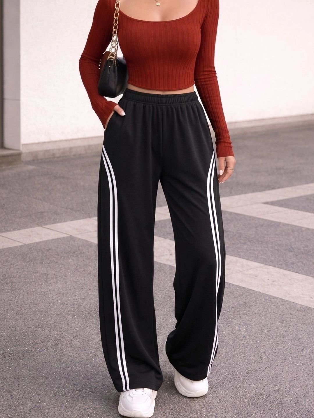 THE FASHION HUB Women Loose Fit Trousers-picture-43