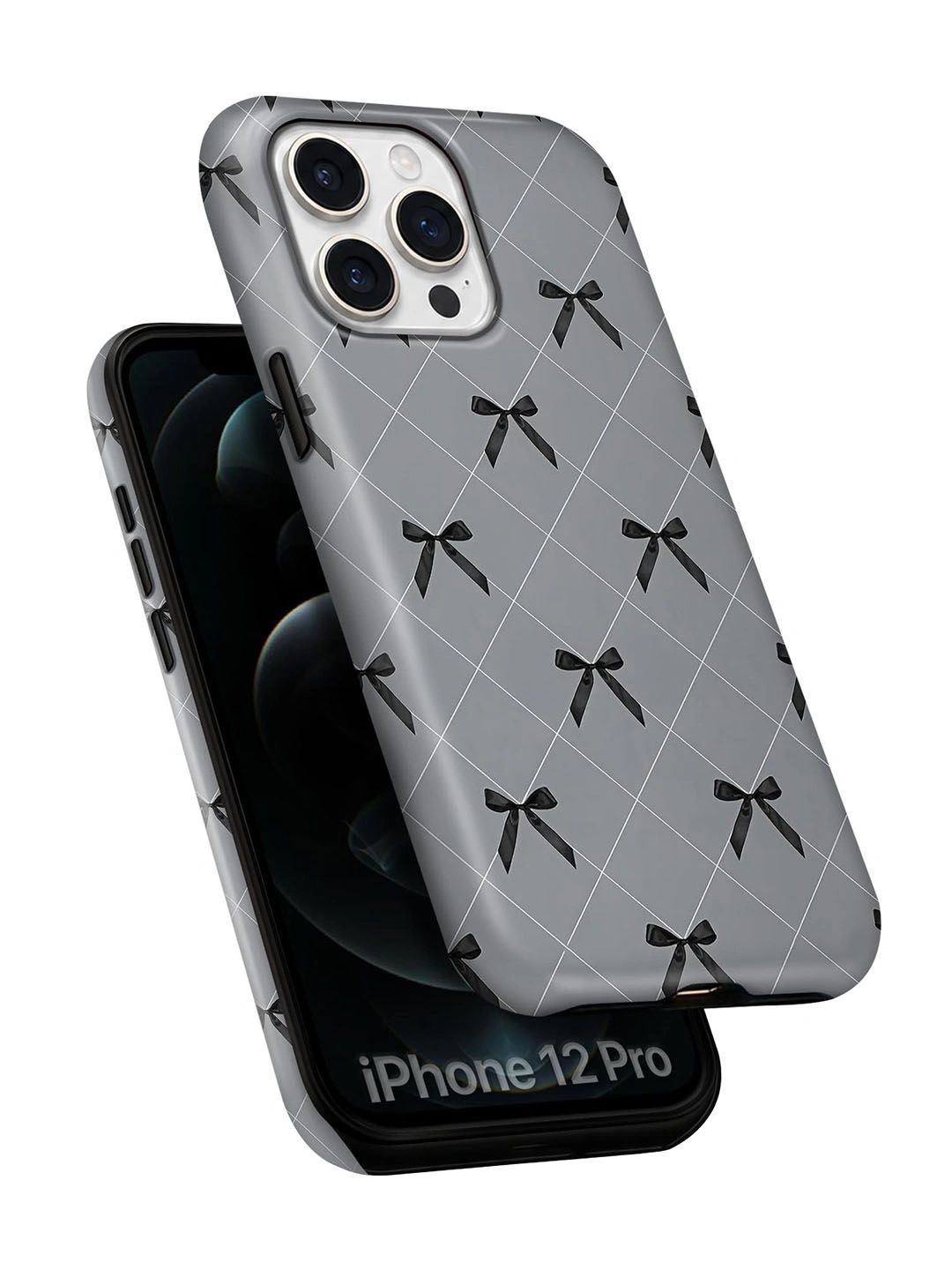 QRIOH Geometric Printed iPhone 12 Pro Back Case Mobile Accessories-picture-28
