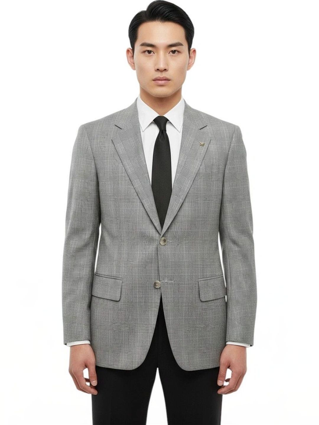 Corneliani Grey Notched Lapel Blazer-picture-24