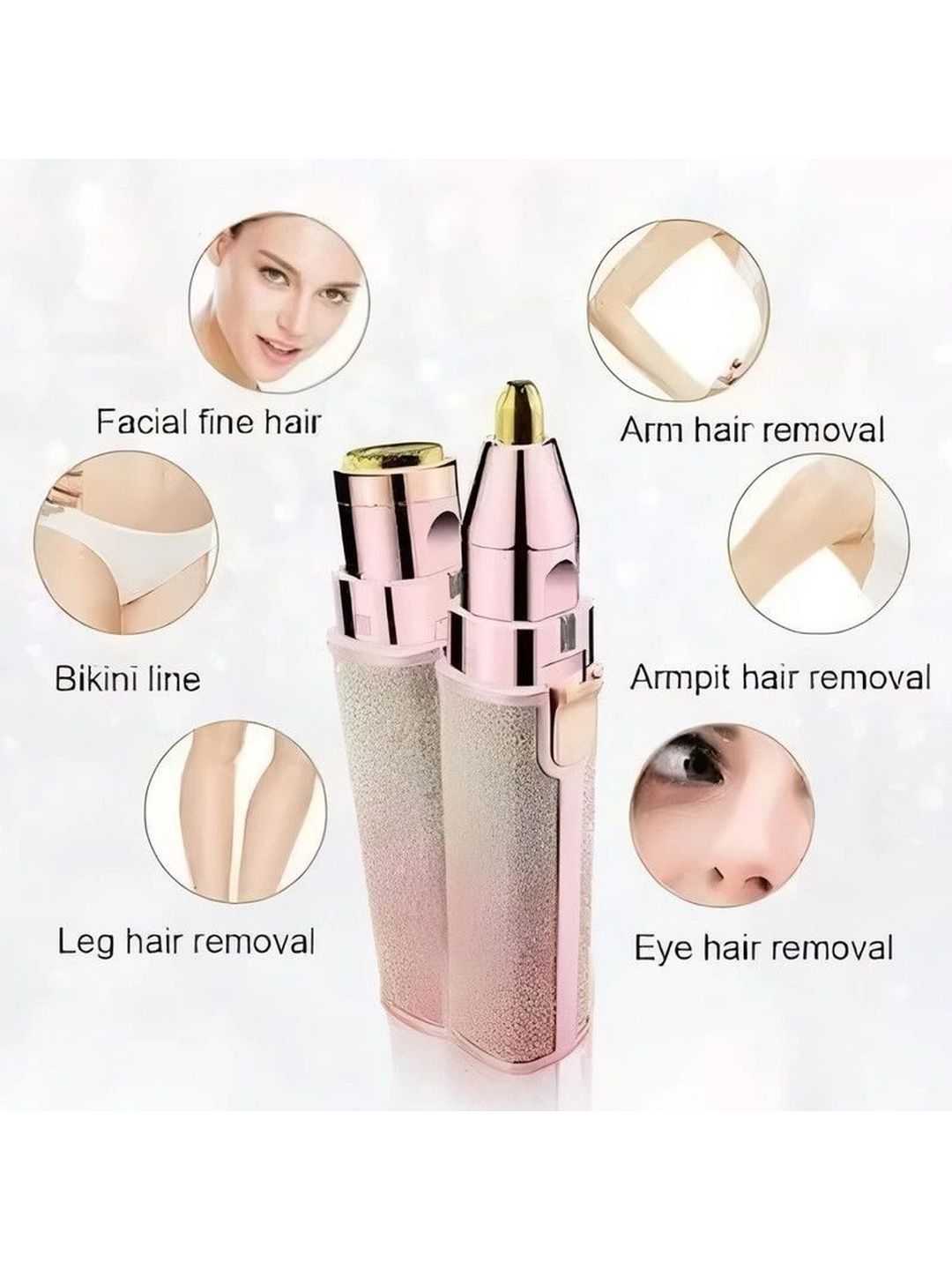 ShopCircuit Portable 2 In 1 Flawless Eyebrow Remover-image-5