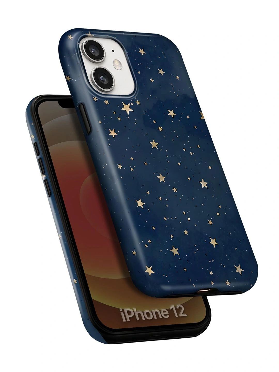 QRIOH Geometric Printed iPhone 12 Back Case Mobile Accessories-picture-46