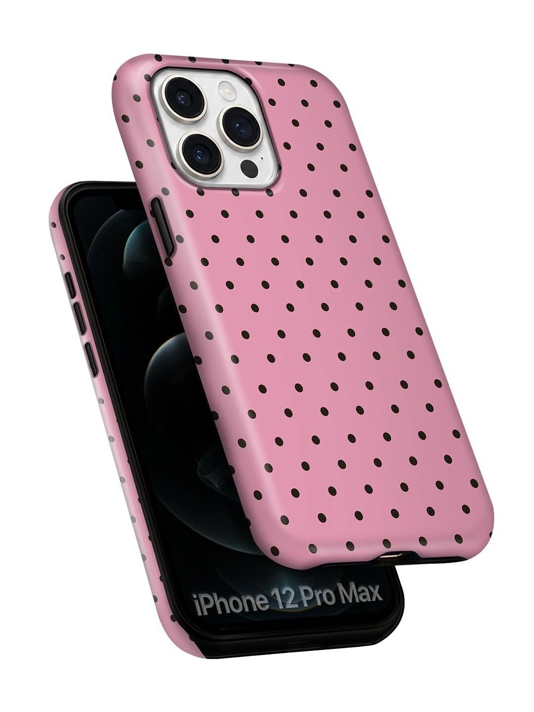 QRIOH Geometric Printed iPhone 12 Pro Max Back Case Mobile Accessories-picture-38