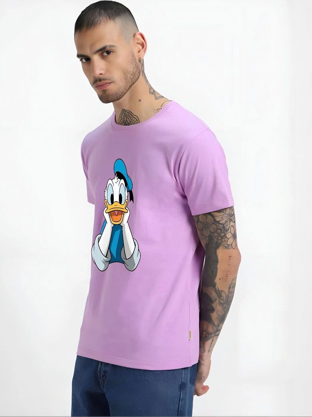 HESHA Men Donald Duck Printed T-shirt-picture-55