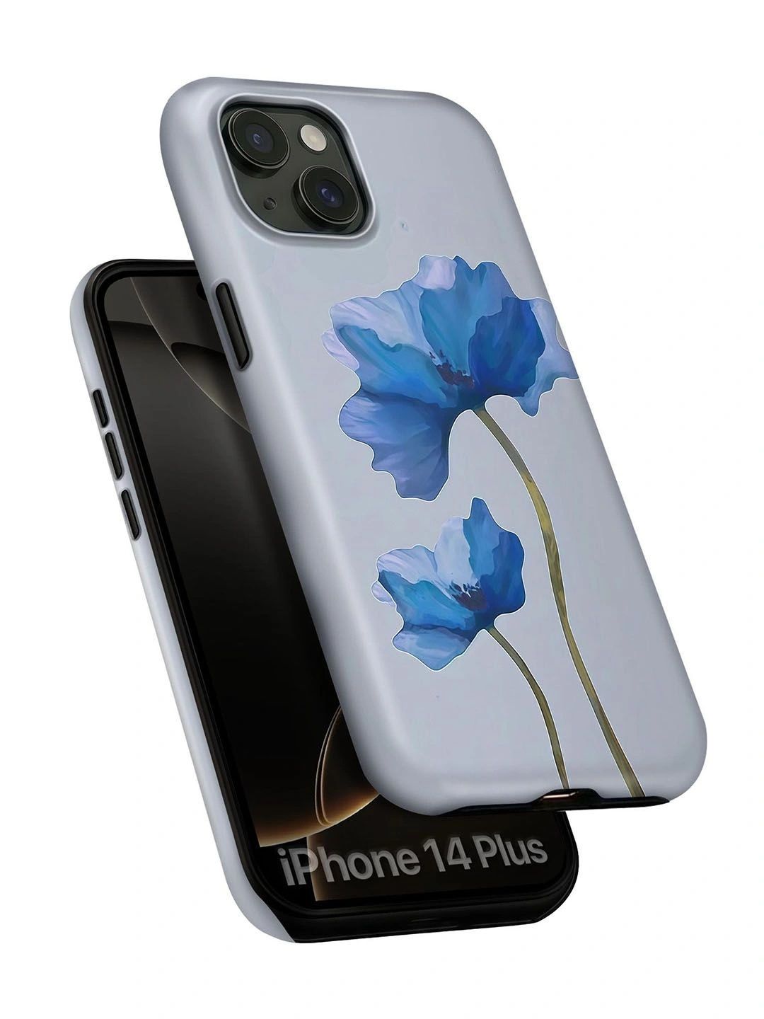 QRIOH Floral Printed iPhone 14 Plus Back Case Mobile Accessories-picture-41