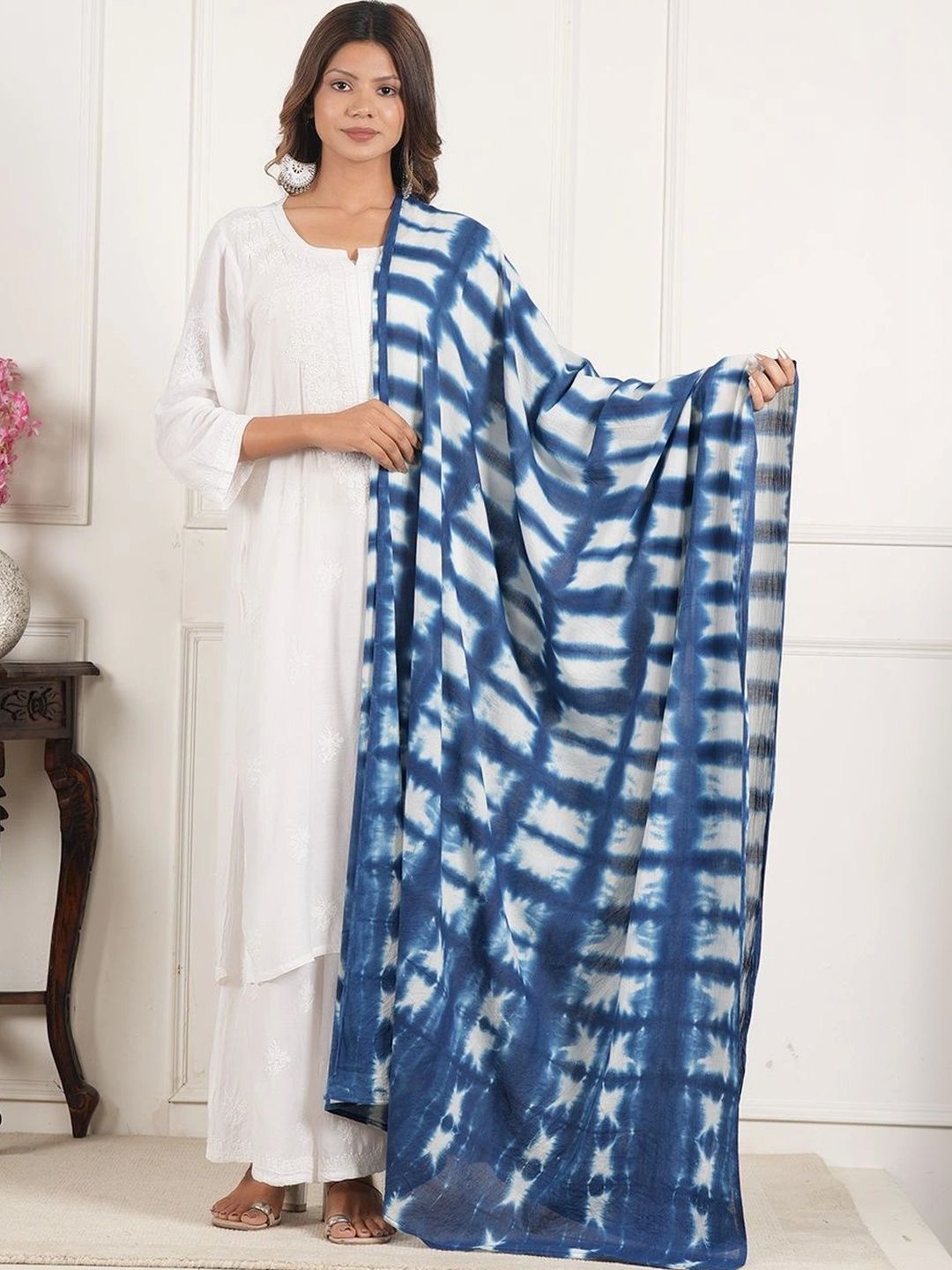 Style Shoes Dyed Pure Cotton Tie and Dye Dupatta-picture-41