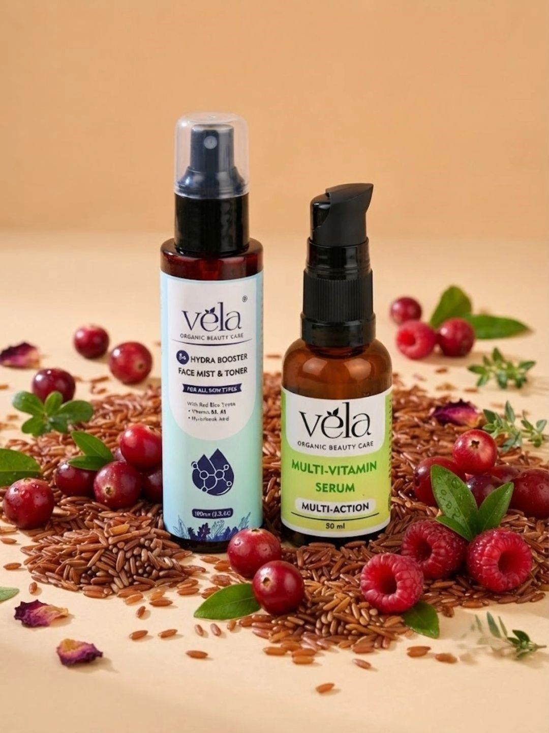 Vela Organic Beauty Care Set of 2 Toner 100 ml & Multi-Vitamin Face Serum -50ml-image-11