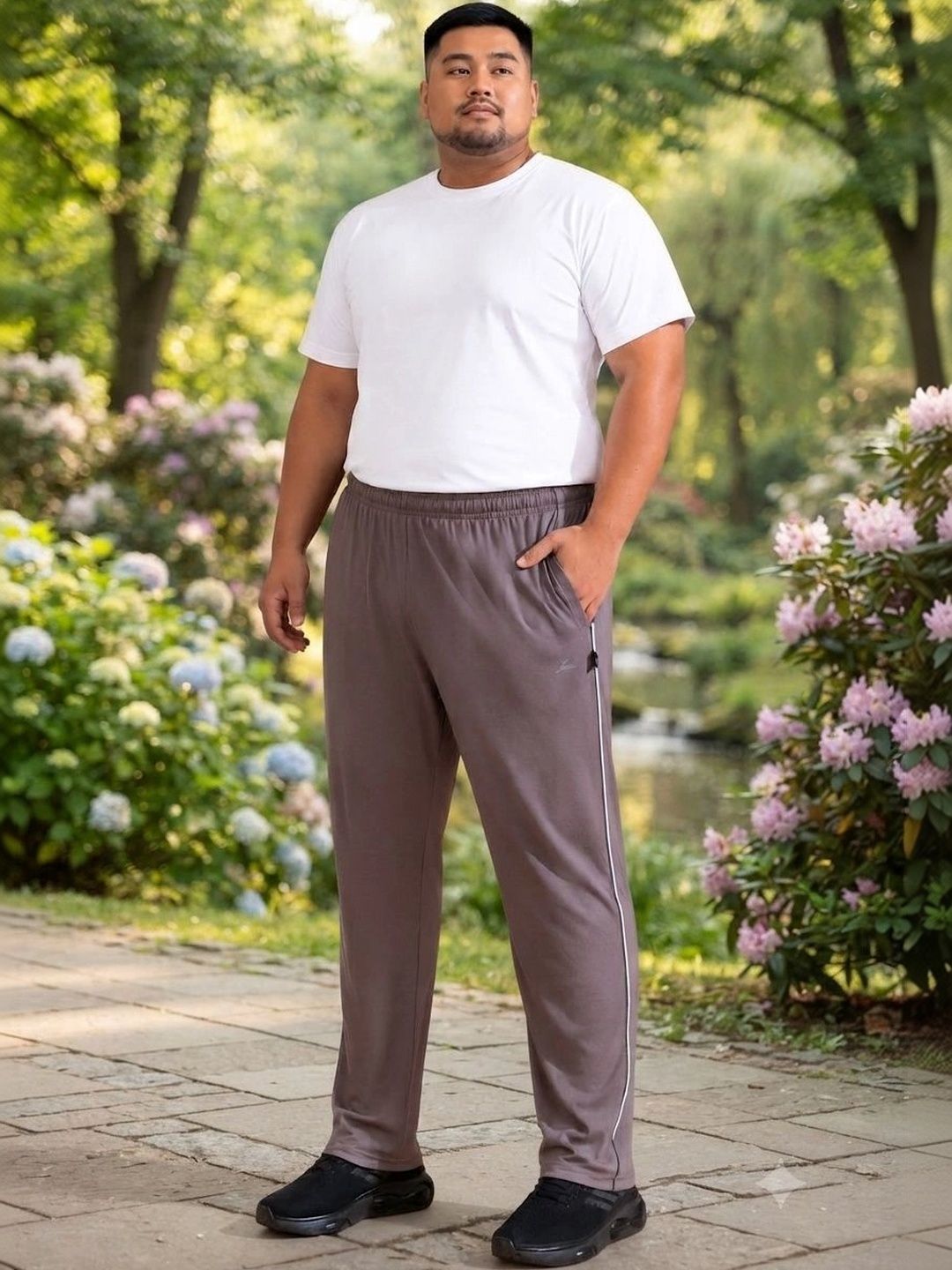 ZEFFIT Men Straight Fit Training Track Pants-picture-11