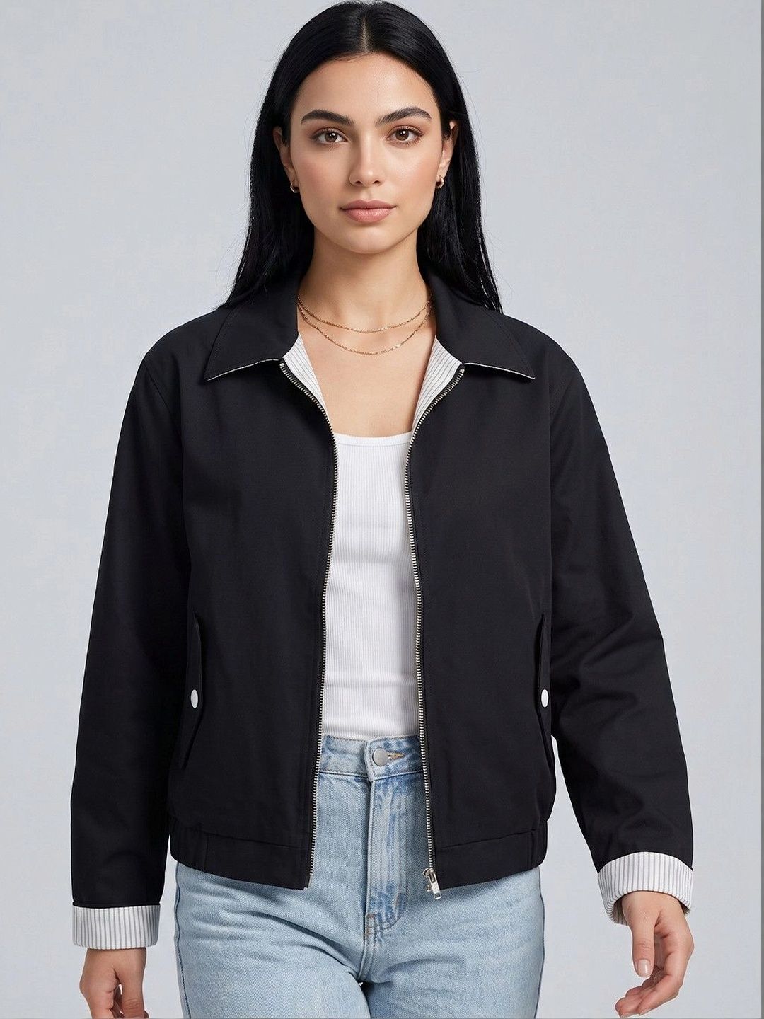 Suo Women Bomber Jacket-picture-55