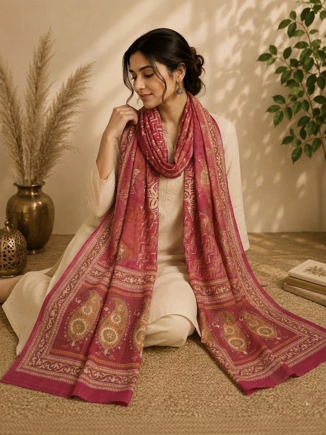Meeranshi Paisley Printed Dupatta-picture-12