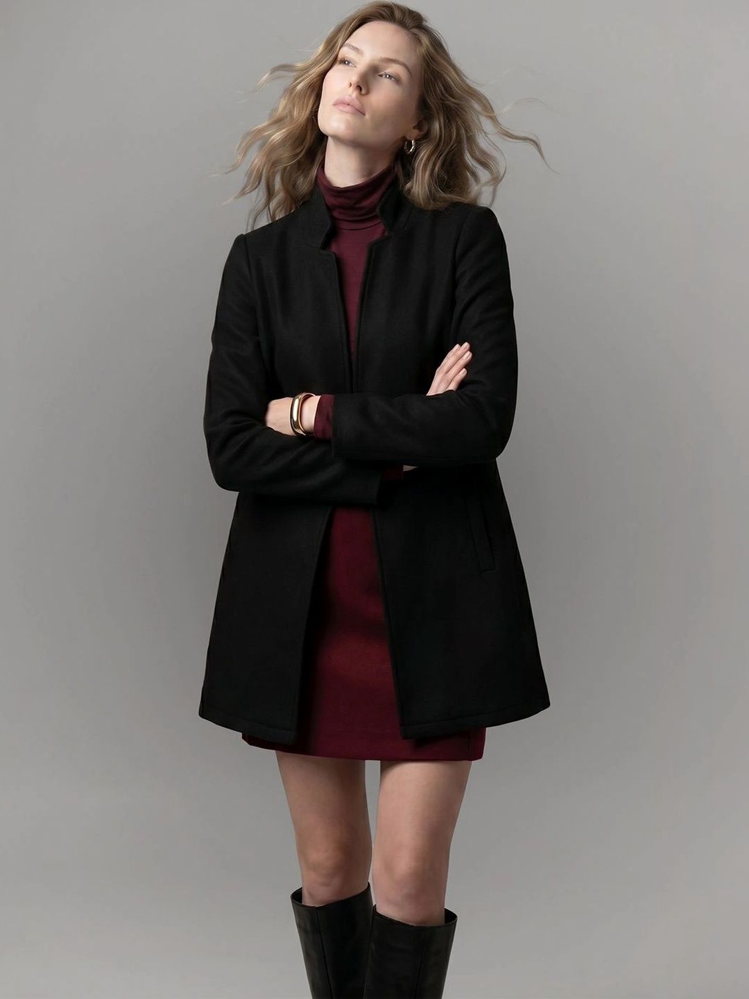 Vero Moda Stand Collar Regular Overcoat-picture-15
