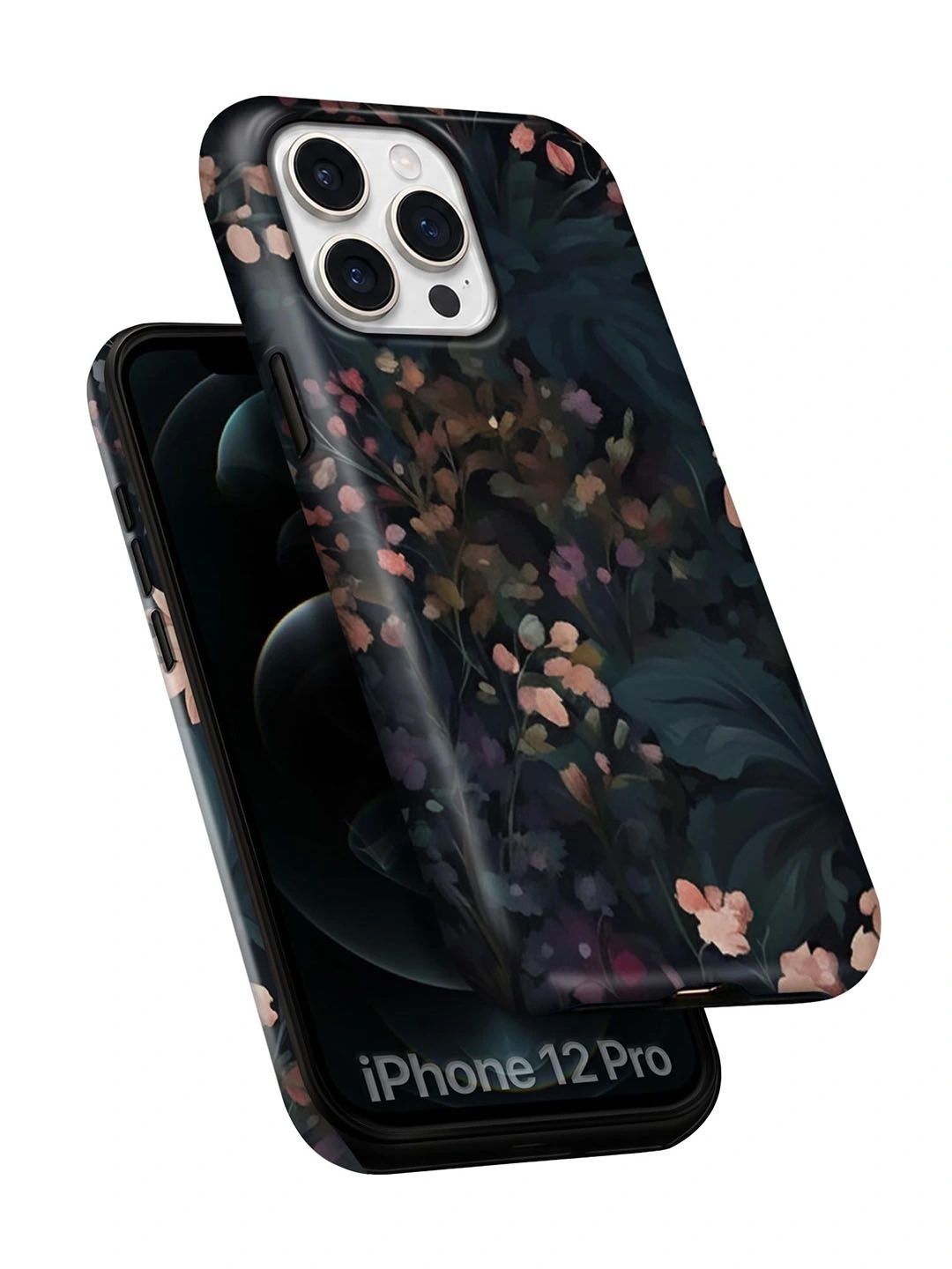 QRIOH Floral Printed iPhone 12 Pro Back Case Mobile Accessories-picture-22