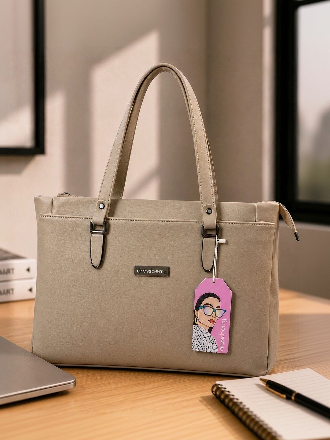 DressBerry PU Structured Tote Bag-picture-33