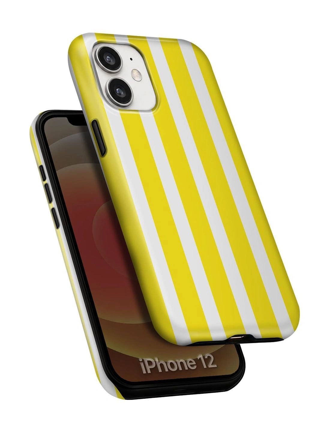 QRIOH Geometric Printed iPhone 12 Back Case Mobile Accessories-picture-42