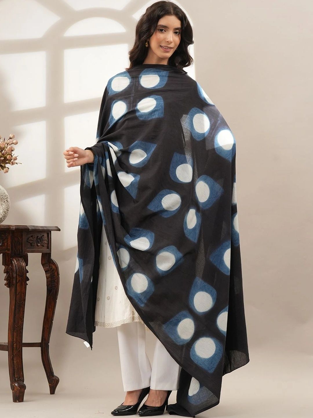 Style Shoes Printed Pure Cotton Tie and Dye Dupatta-picture-36
