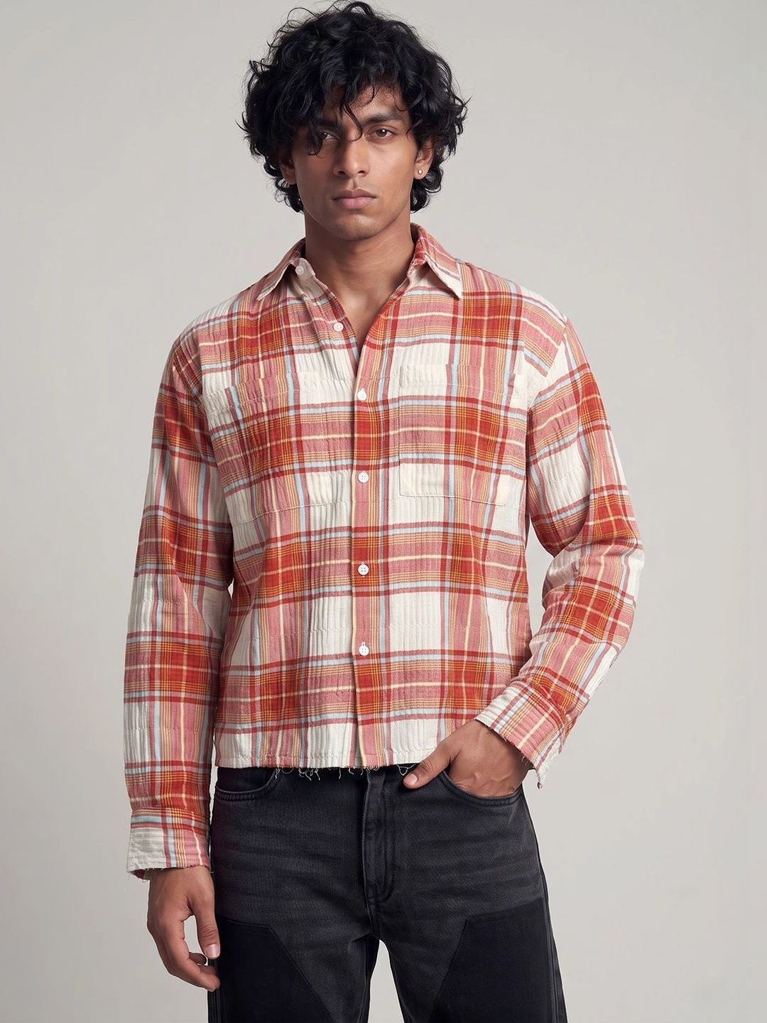 FUGAZEE Men Relaxed Checked Casual Shirt-picture-26