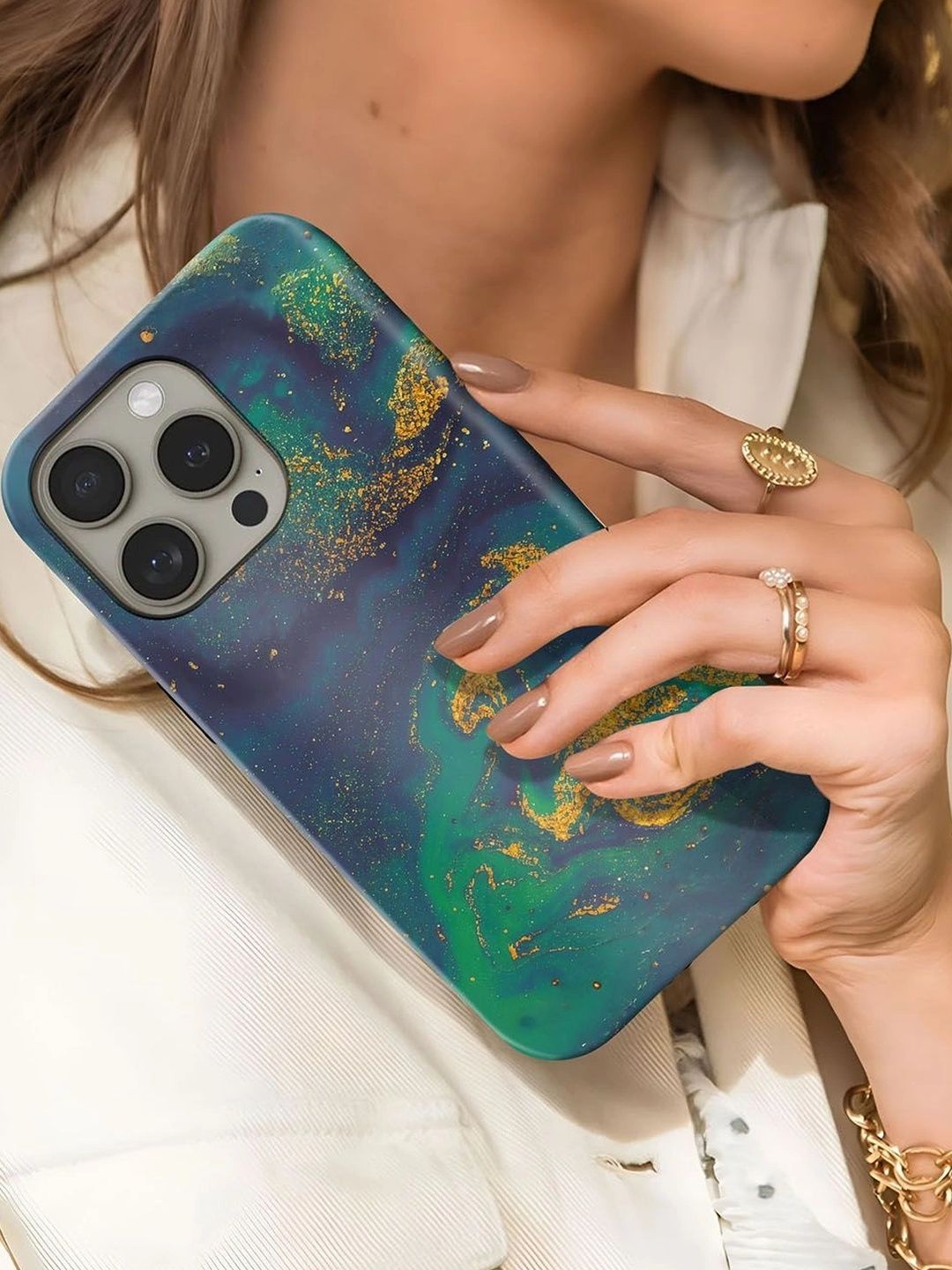 QRIOH Abstract Printed iPhone 12 Pro Back Case Mobile Accessories-picture-45