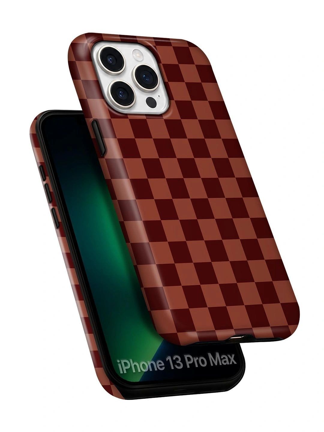 QRIOH Geometric Printed iPhone 13 Pro Max Back Case Mobile Accessories-picture-48