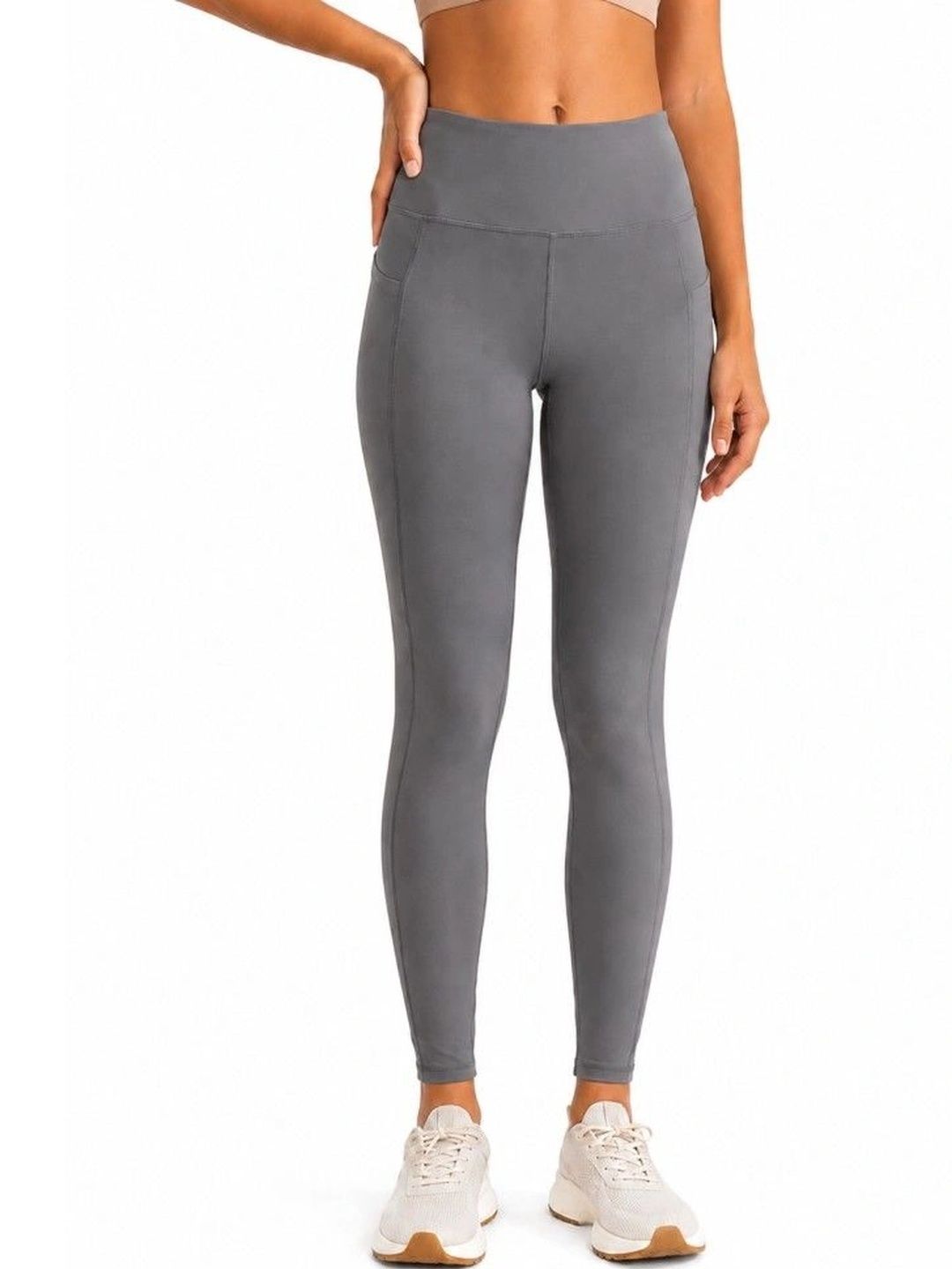 BLOSSOM Women High-Waist Moisture-Wicking Ankle-Length Yoga Tights-picture-11