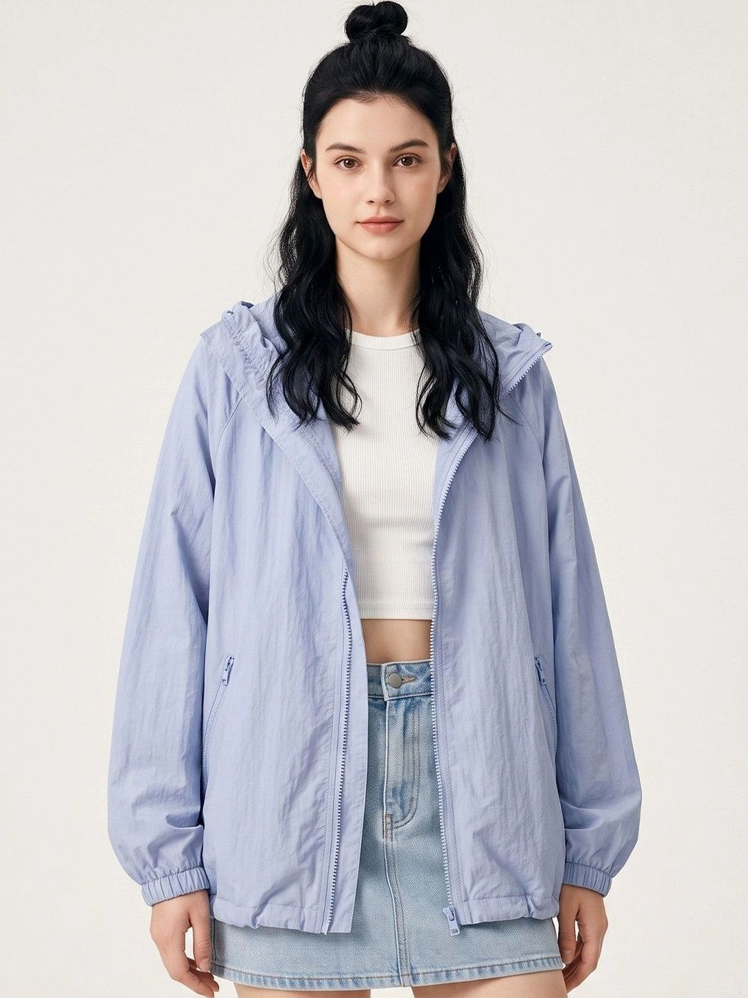 Suo Women Lightweight Open Front Jacket-picture-38