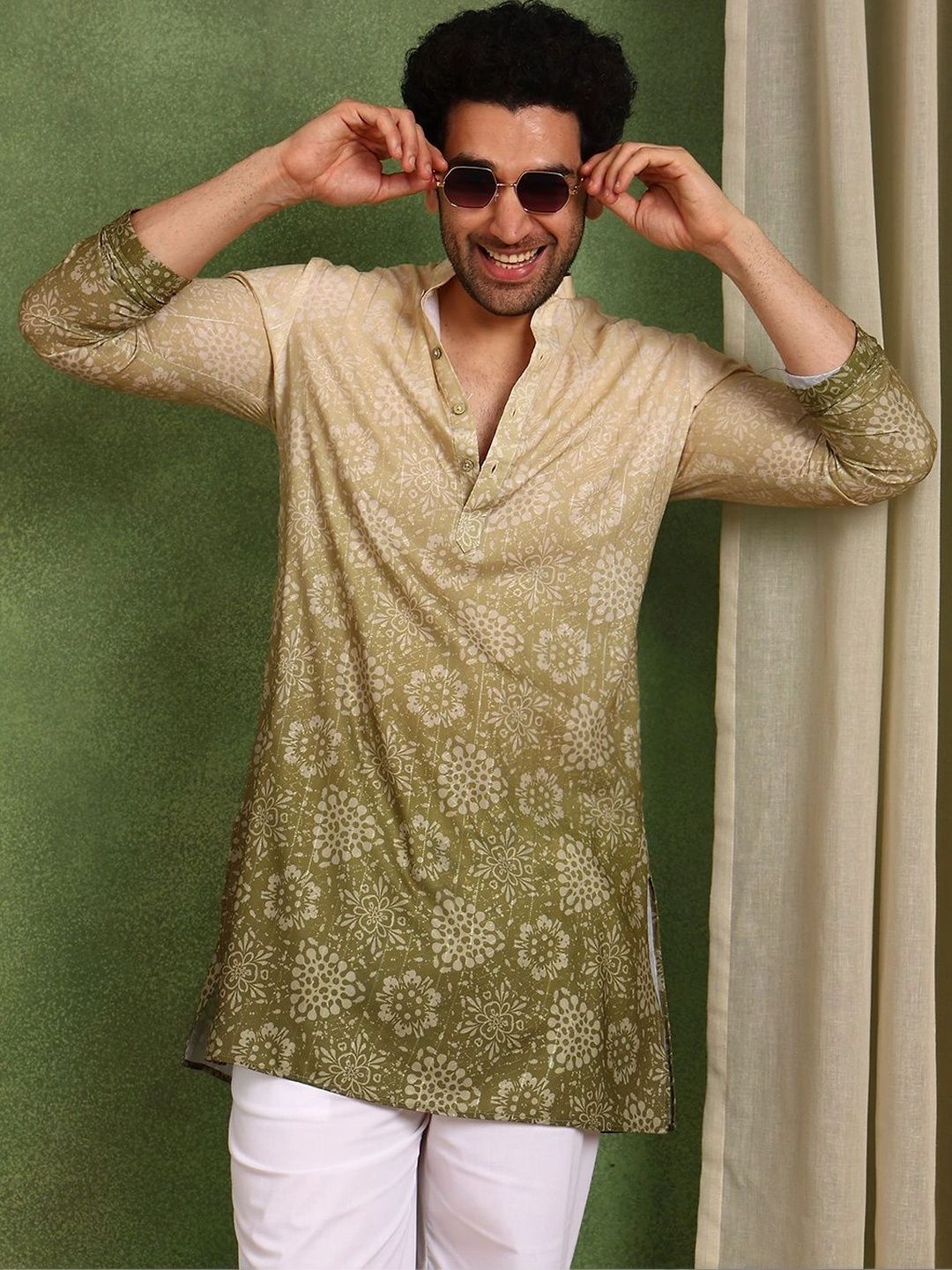 See Designs Men Ethnic Motifs Printed Kurta-picture-53