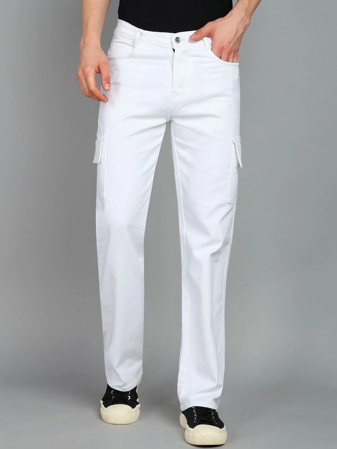 Metronaut Men Classic Easy Wash Cargos Trousers-picture-39