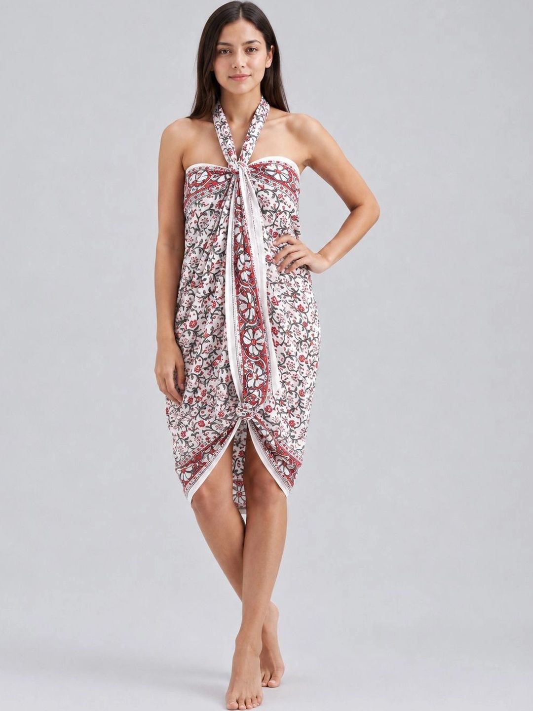 HANDICRAFT PALACE Printed Calf Length Sarong-image-31