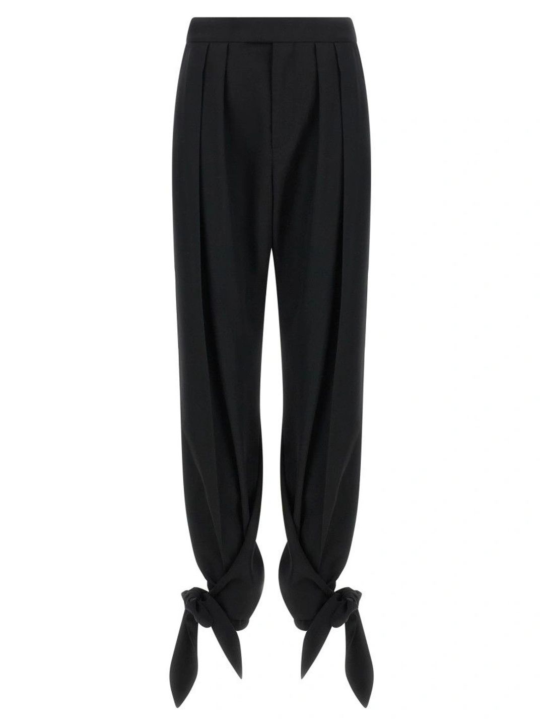 Chloe Black Tapered Pleated Pants-image-23