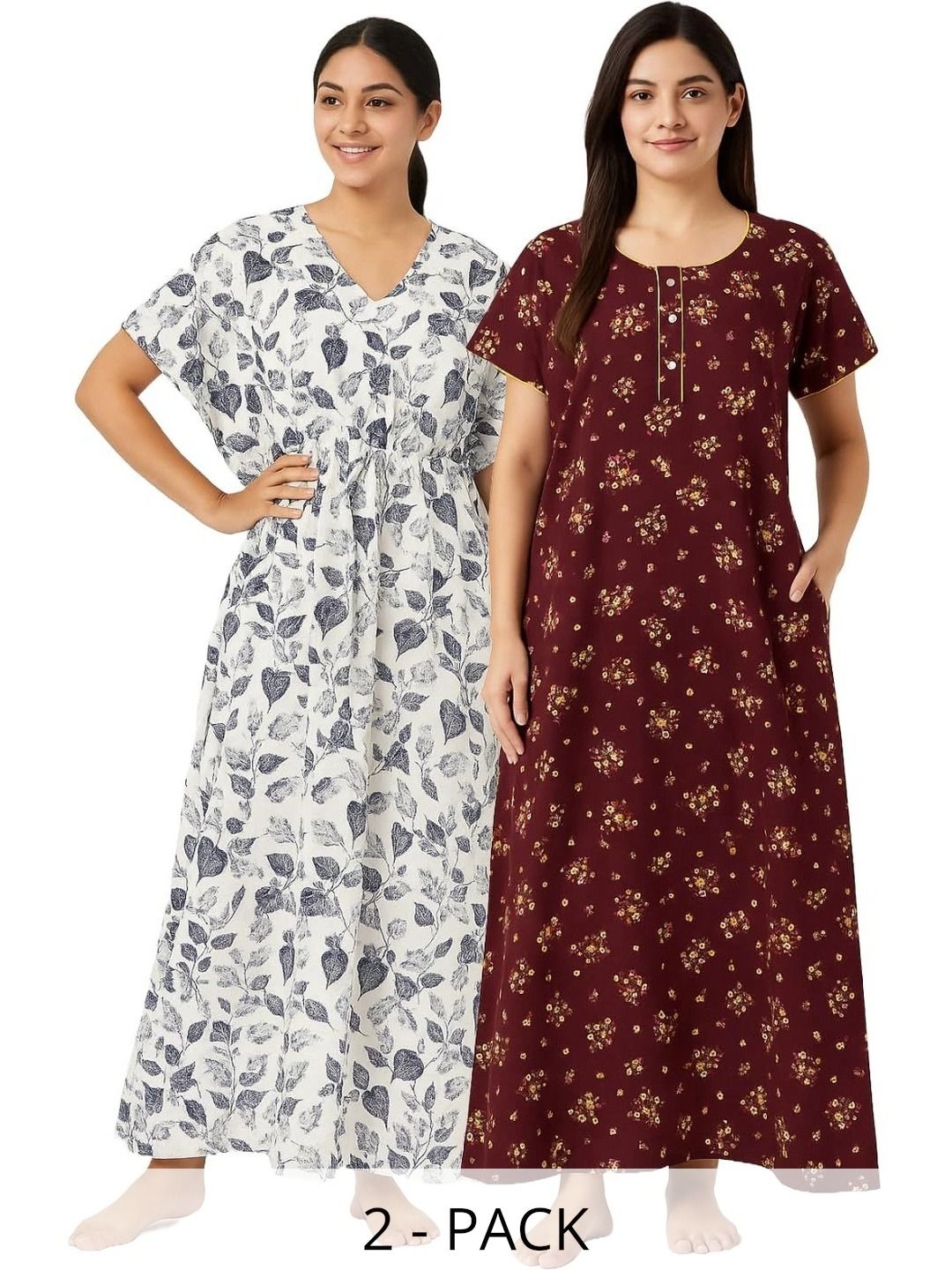 Bahumaan Printed Maxi Nightdress-picture-11