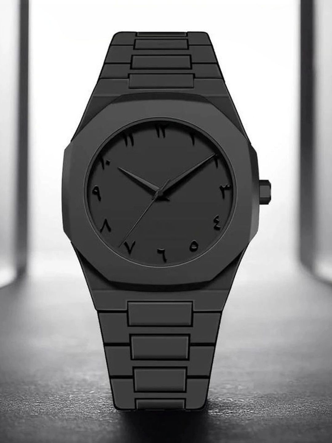 SHREEDATT Men Dial & Stainless Steel Bracelet Style Straps Analogue Watch AVM 034 BLACK 51-picture-11