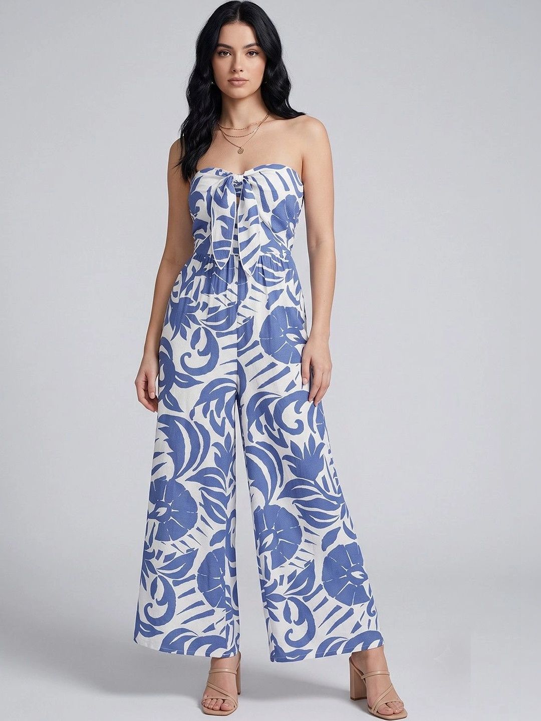 Routes by All About You Strapless Printed Basic Jumpsuit-picture-29