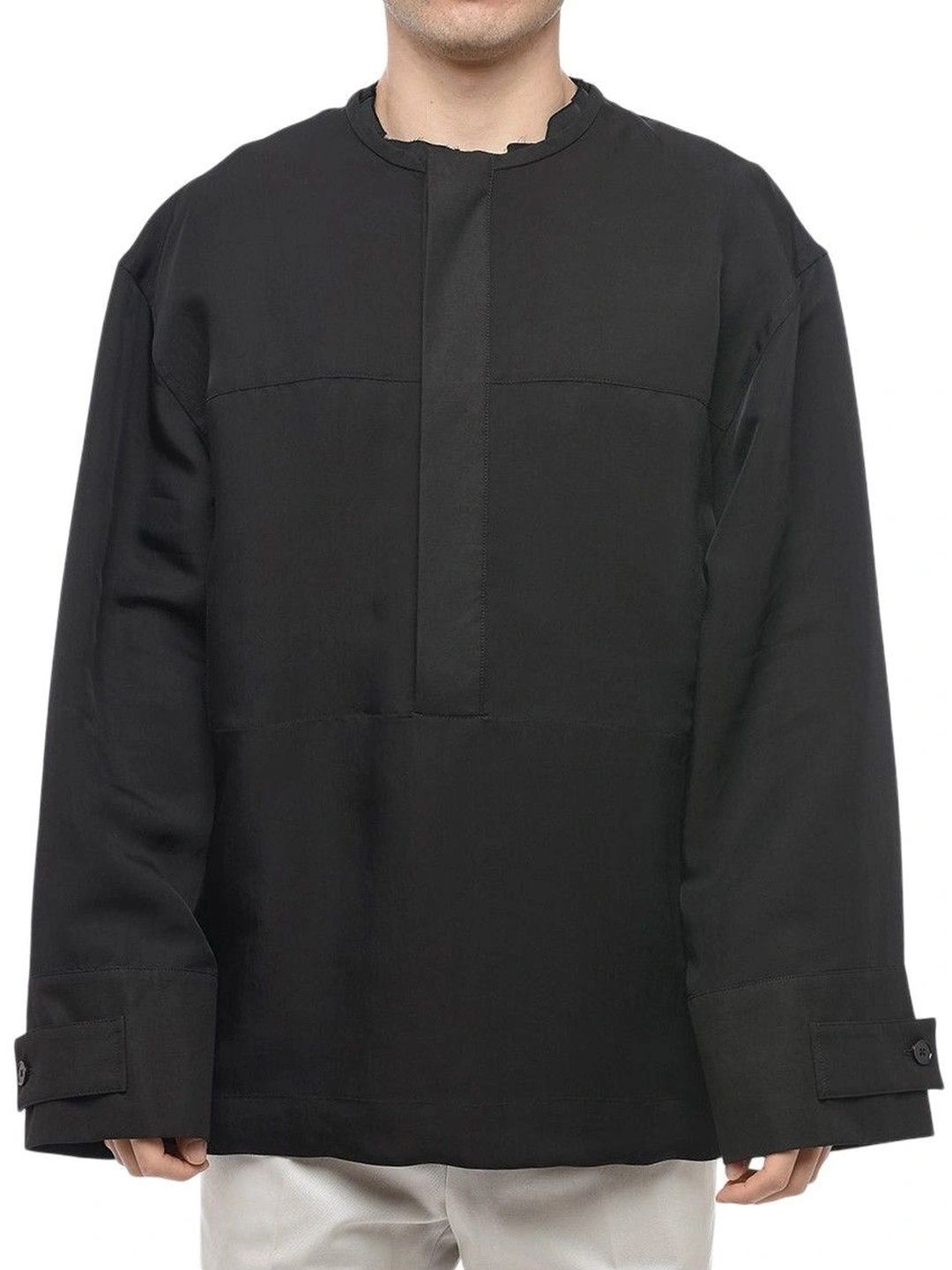 Jil Sander Men Mandarin Collar Pockets T-shirt-picture-31