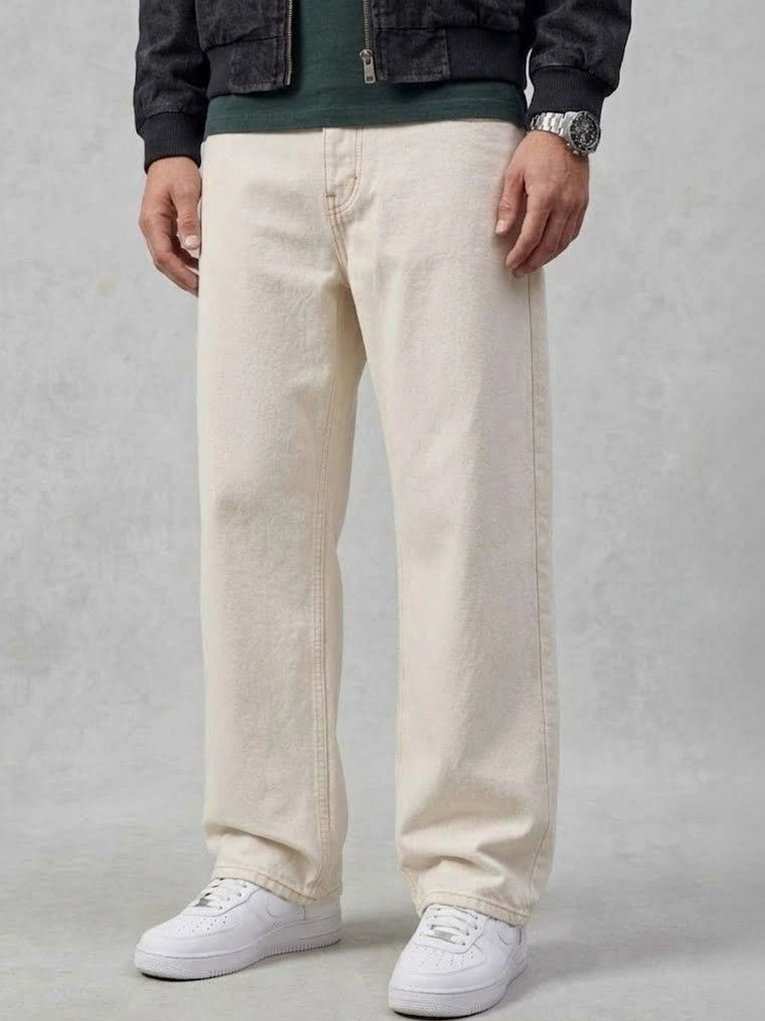 Ds Fashion Men Wide Leg Mid-Rise Jeans-picture-54