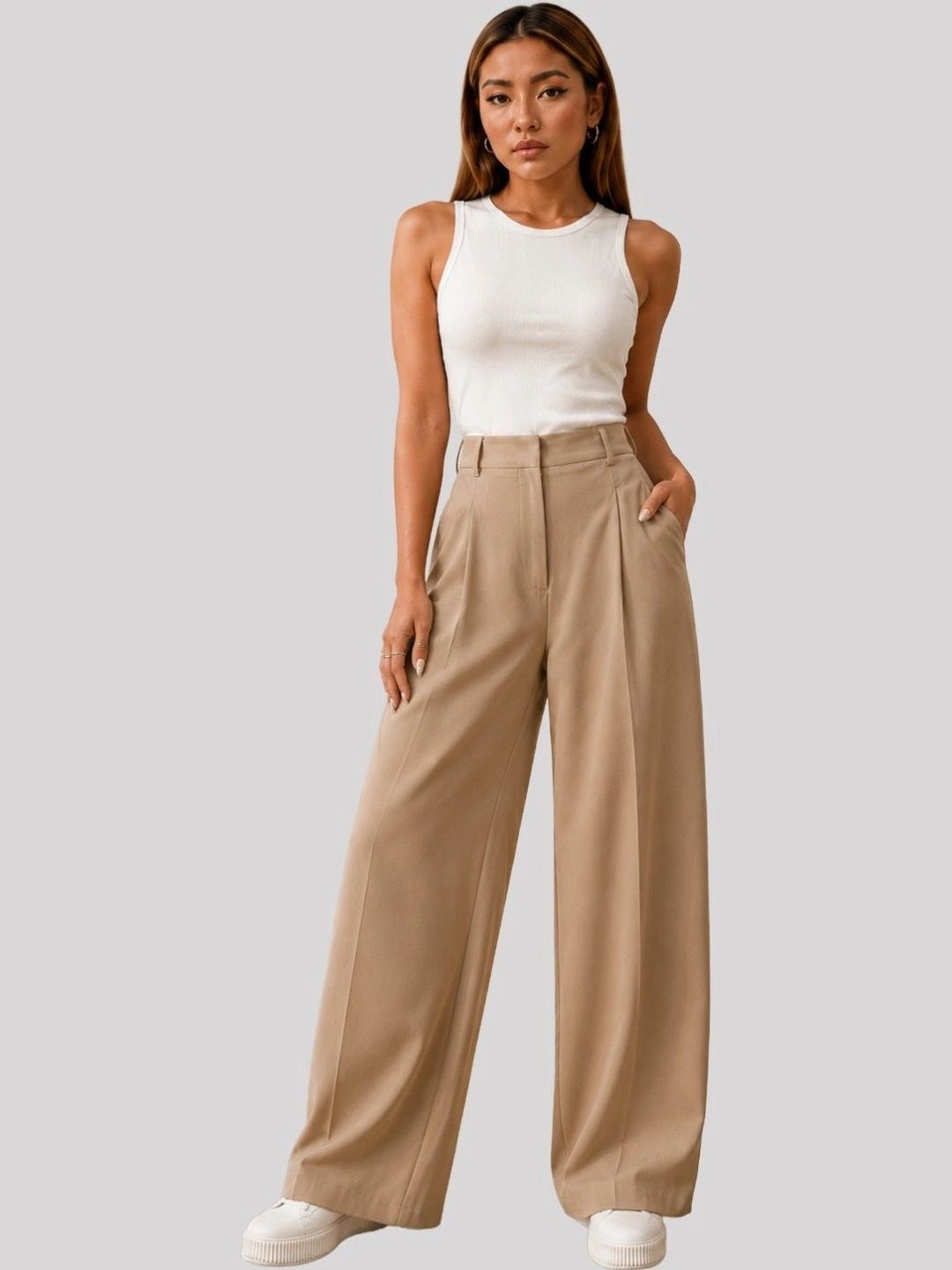 FNOCKS Women Pleated Trousers-picture-10