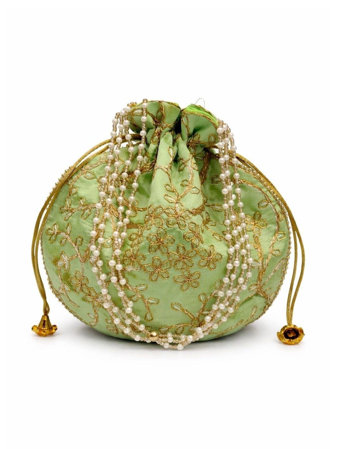 MaaCare Embroidered Embellished Potli Clutch-picture-27