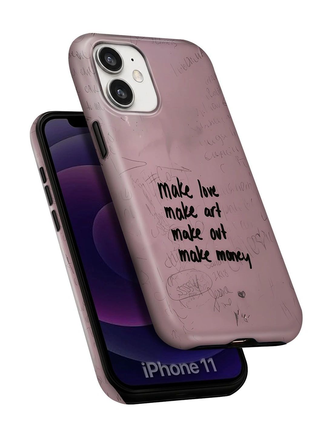 QRIOH Typography Printed iPhone 11 Back Case Mobile Accessories-image-42